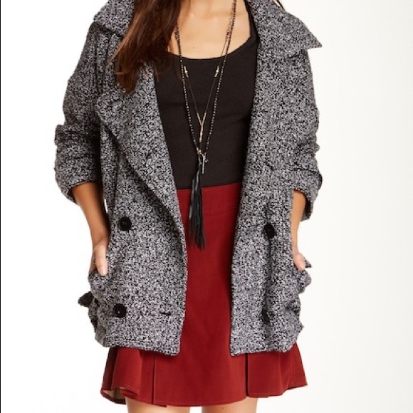 Slouchy Boucle Sweater Coat - Picture 1 of 8